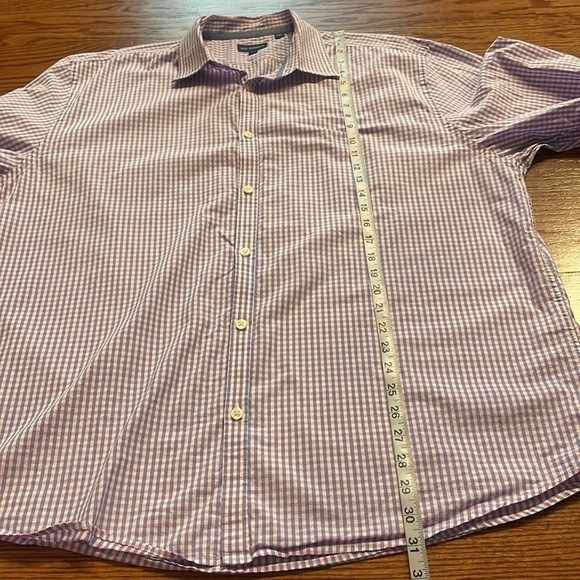 Jack Maverick men’s business casual button down cotton shirt plaid Size XXL - Picture 11 of 11